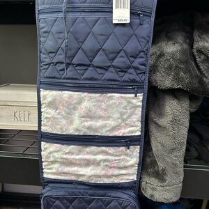 Vera Bradley Navy Quilted Hanging Organizer